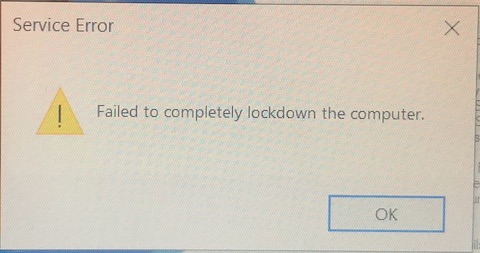 Failed to completely lockdown the computer